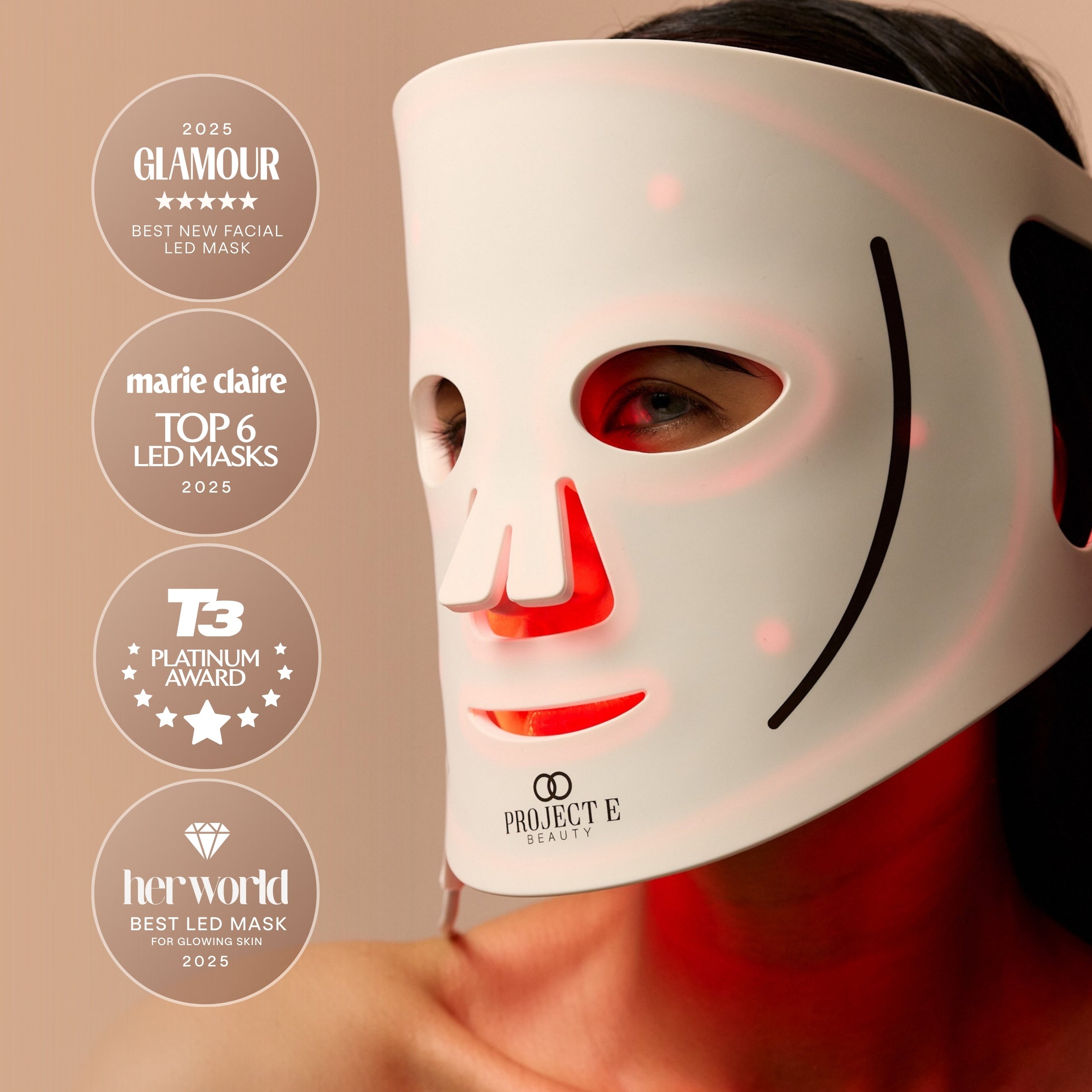 LumaLux Face+ | Pro LED Red Light Therapy Face & Neck Mask