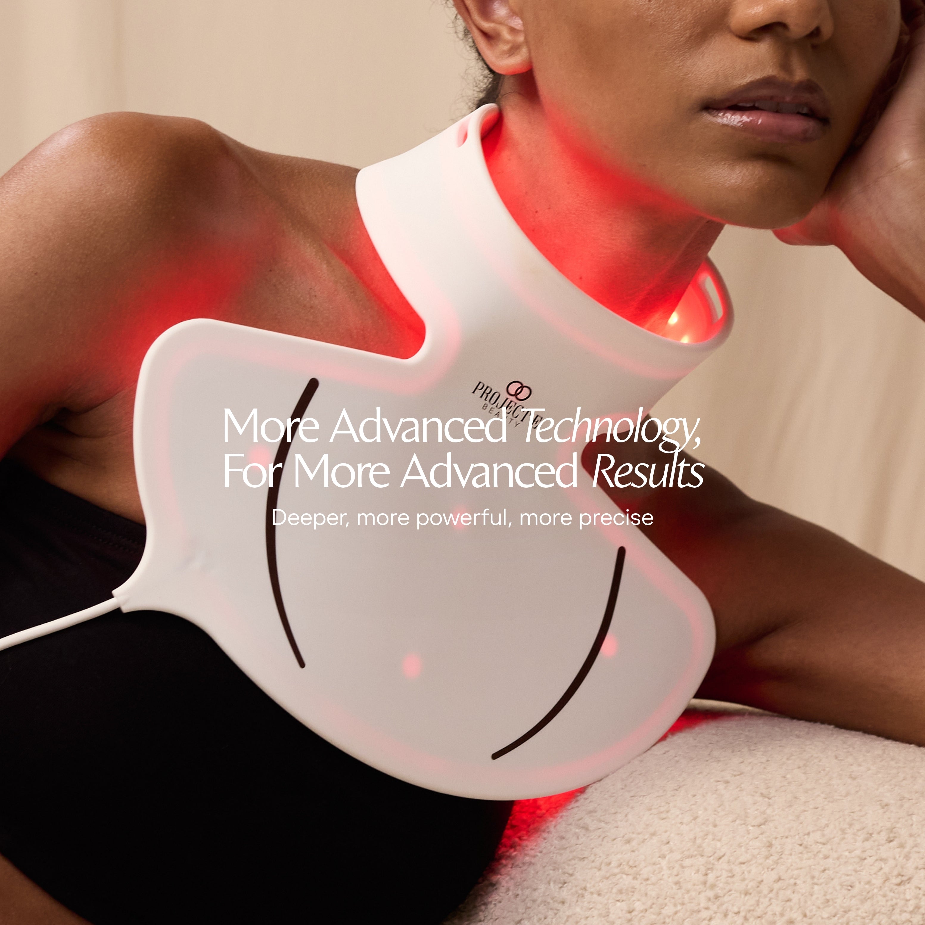 LumaLux Neck & Dec | Pro LED Red Light Therapy Mask - Project E Beauty